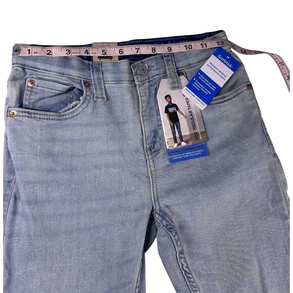 Levi's 502 Jeans Boy's Size 12 Regular Taper Stretch Blue Light Wash 26x27 NWT - Picture 6 of 8